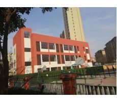 渭南泰鑫鋼構又一次加入校園建設，為學生的安全保駕護航！